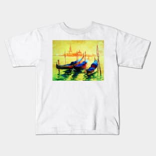 Golden evening in Venice Kids T-Shirt